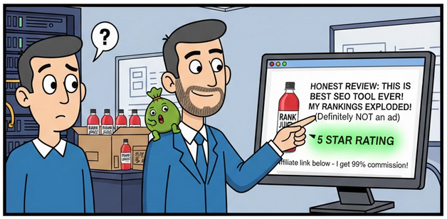 SEO Joke Affiliate Marketing Disclosure