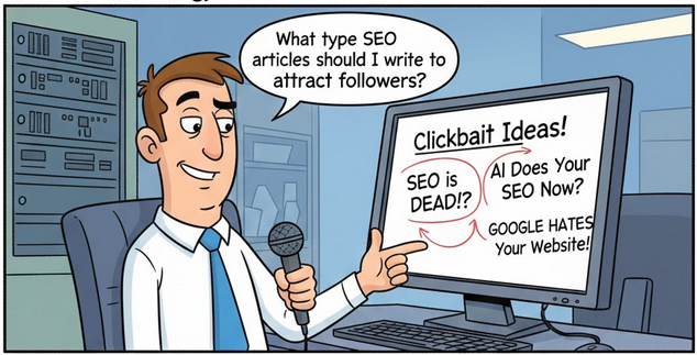 SEO Joke The Clickbait Strategy | SEO MUPPET SHOW