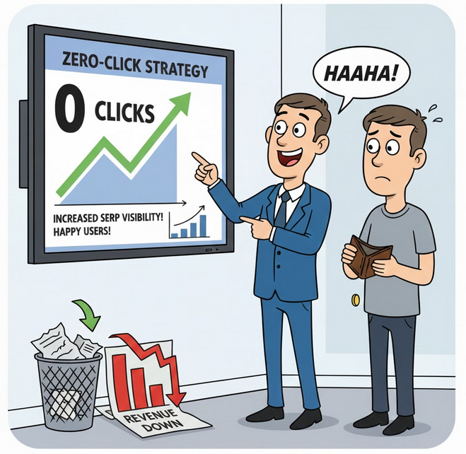 SEO Joke - The Zero-Click Report